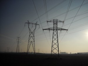 cruzamiento de lineas de alta tension